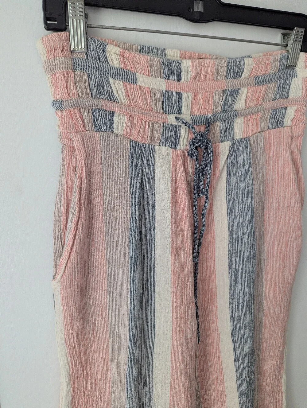 Free People Hamilton Wide Leg Pants Medium Boho Festival Beach Summer - Picture 3 of 9